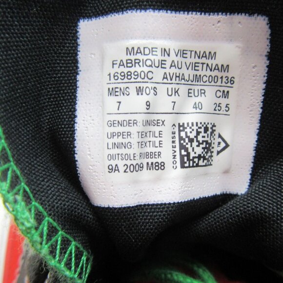 Converse Chuck 70 HI Top Denim Tears Men's Size 7 / Women's Size 9 Sneakers NEW - Picture 12 of 15